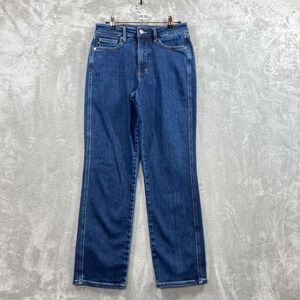 Judy Blue Jeans Women's 7/28 Dark Wash High Waist Tummy Control Straight